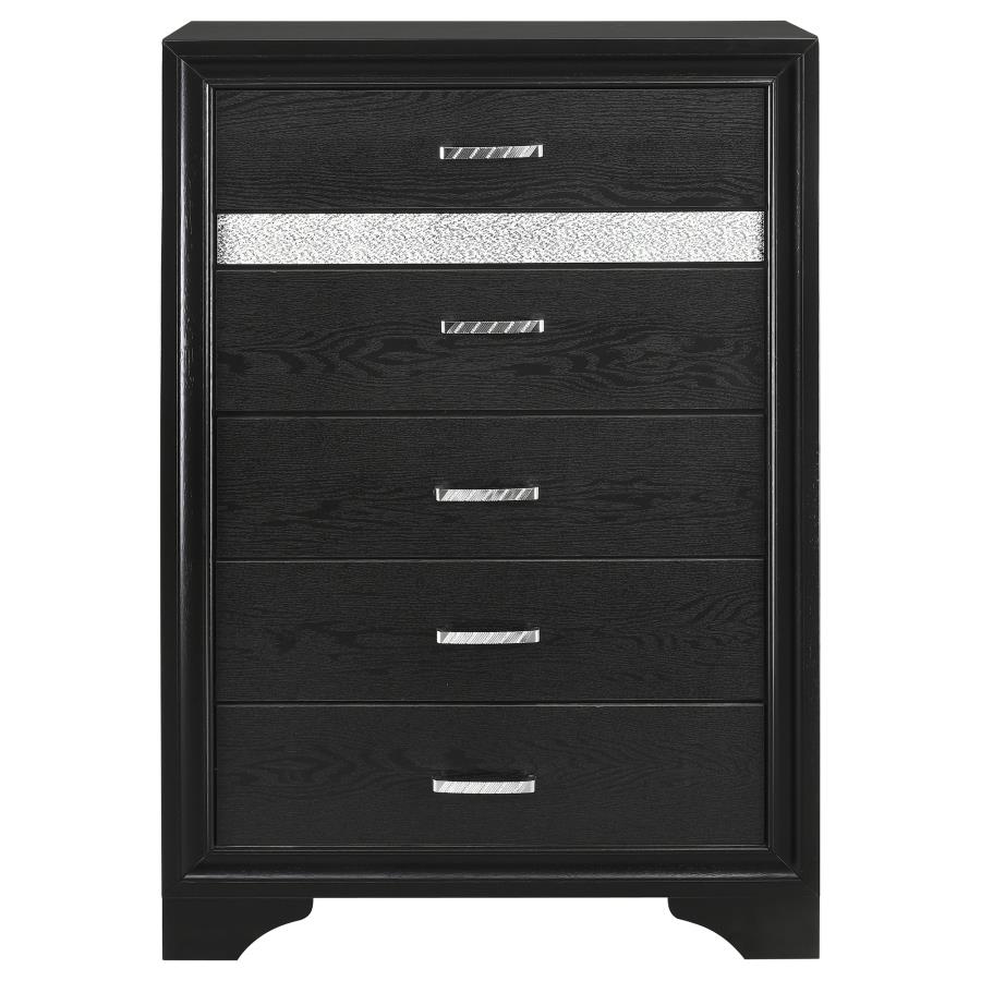 Miranda 6-drawer Bedroom Chest Black view 3