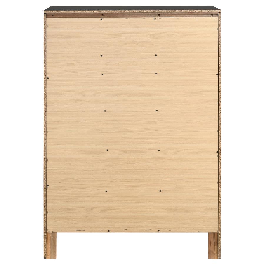 Miranda 6-drawer Bedroom Chest Black view 7