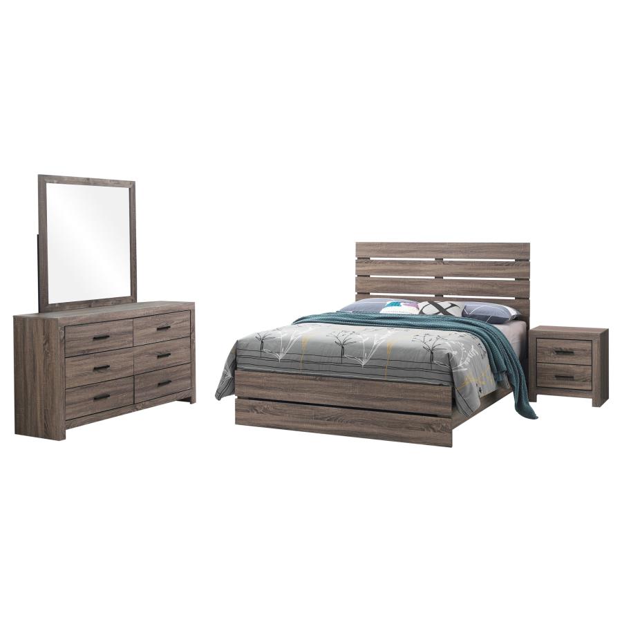 Brantford 4-piece Queen Bedroom Set Barrel Oak view 2