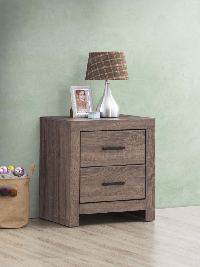 Brantford 2-drawer Nightstand Barrel Oak view 2