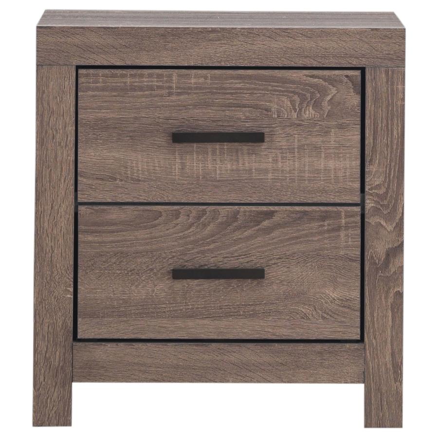 Brantford 2-drawer Nightstand Barrel Oak view 3