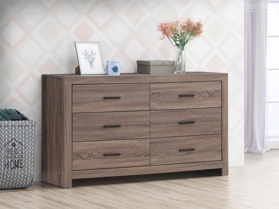 Brantford 6-drawer Dresser Barrel Oak view 2