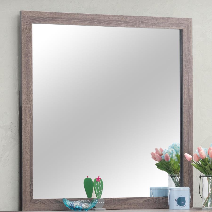 Brantford Dresser Mirror Barrel Oak view 2