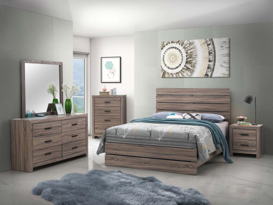 Brantford Dresser Mirror Barrel Oak view 6