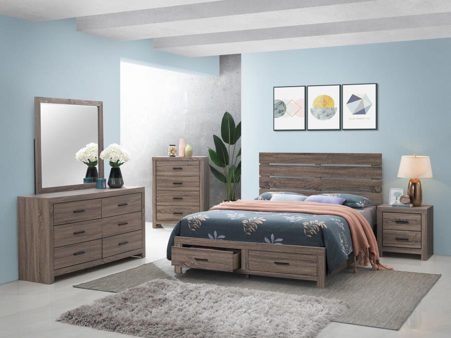 Brantford Dresser Mirror Barrel Oak view 7