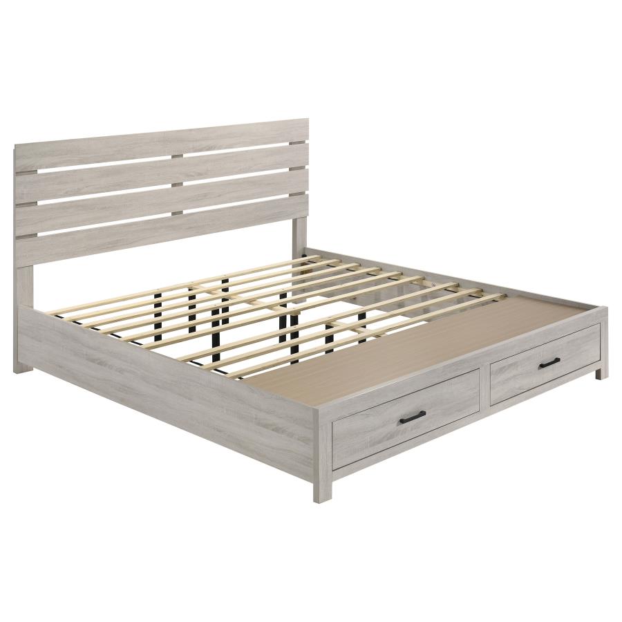 Brantford 5-piece Eastern King Bedroom Set Coastal White view 3