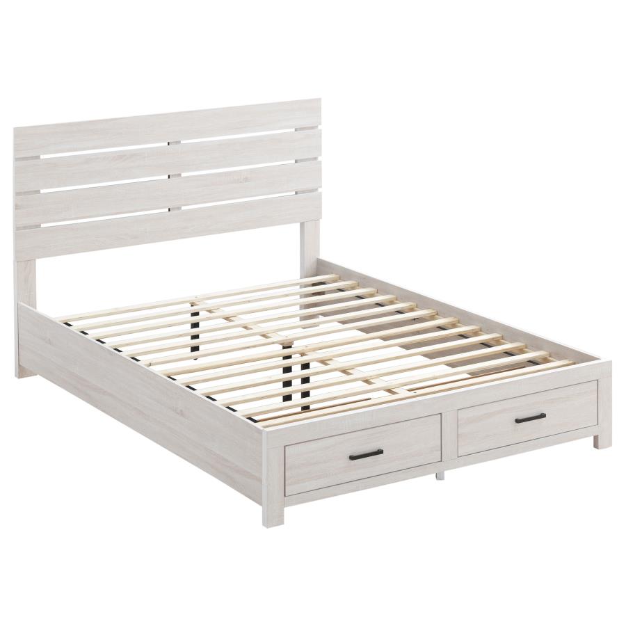 Brantford 4-piece Queen Bedroom Set Coastal White view 3