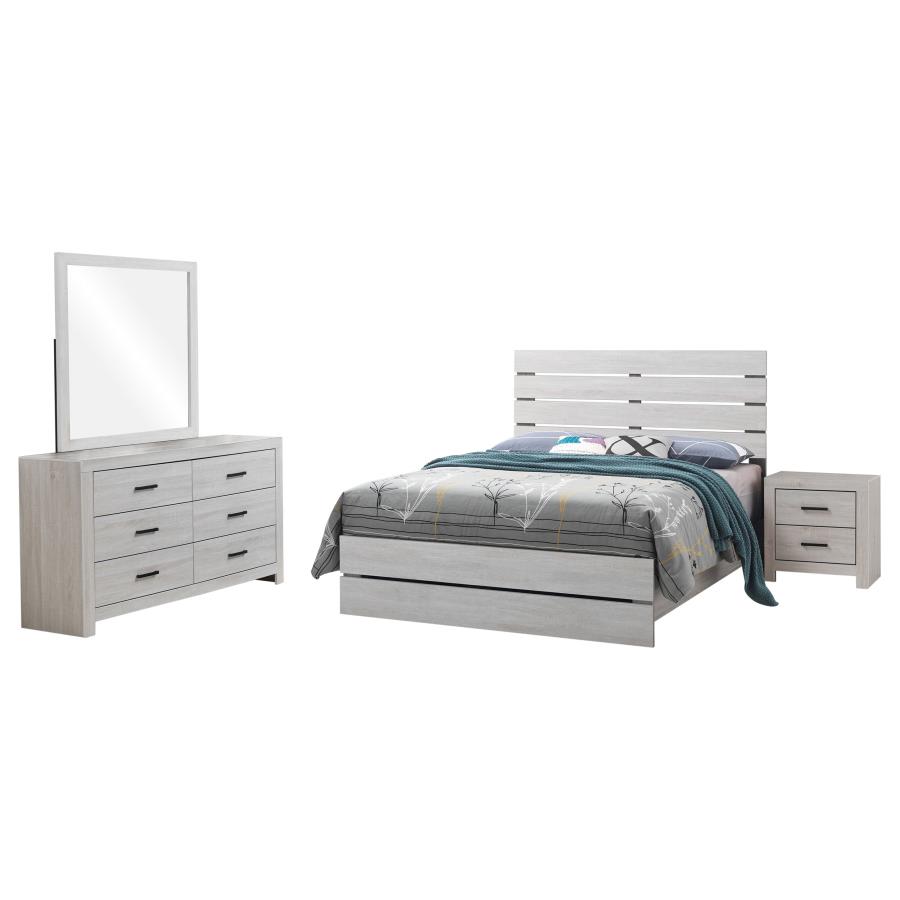 Brantford 4-piece Queen Bedroom Set Coastal White view 2