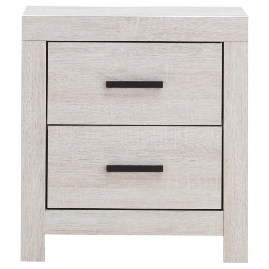 Brantford 2-drawer Nightstand Coastal White view 3