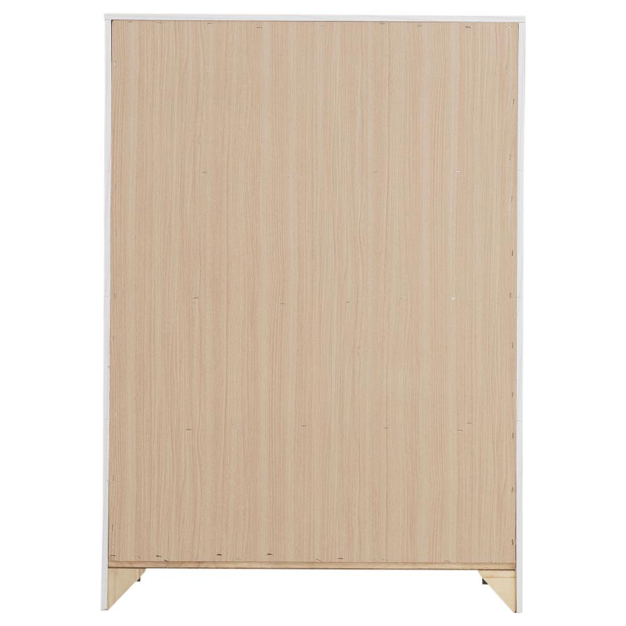 Brantford 4-drawer Bedroom Chest Coastal White view 7