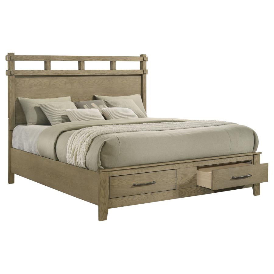 Hazlewood 59-inch Eastern King Storage Bed Vineyard Oak view 3