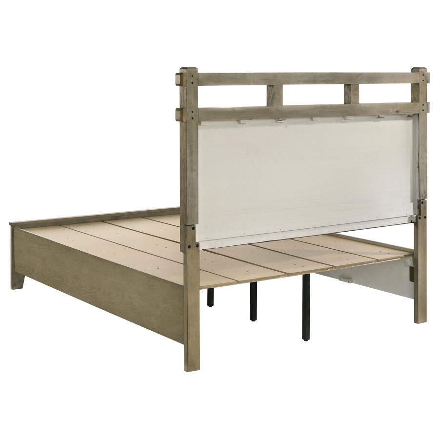 Hazlewood 59-inch Queen Panel Storage Bed Vineyard Oak view 5