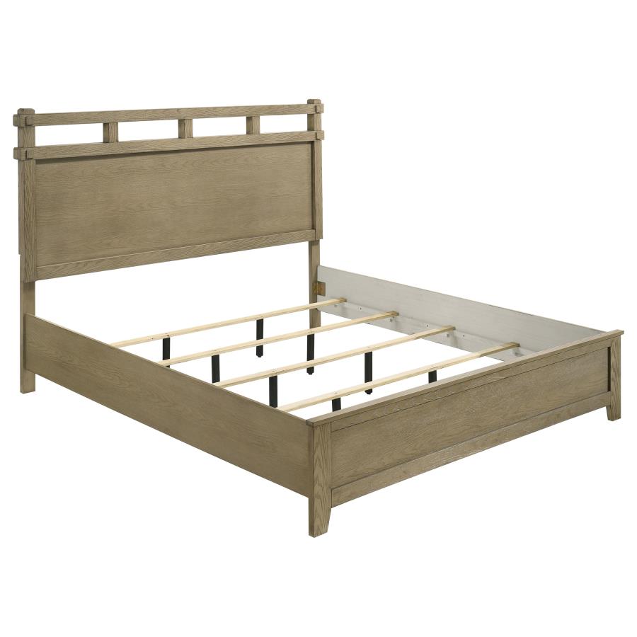 Hazlewood 4-piece Eastern King Bedroom Set Vineyard Oak view 3