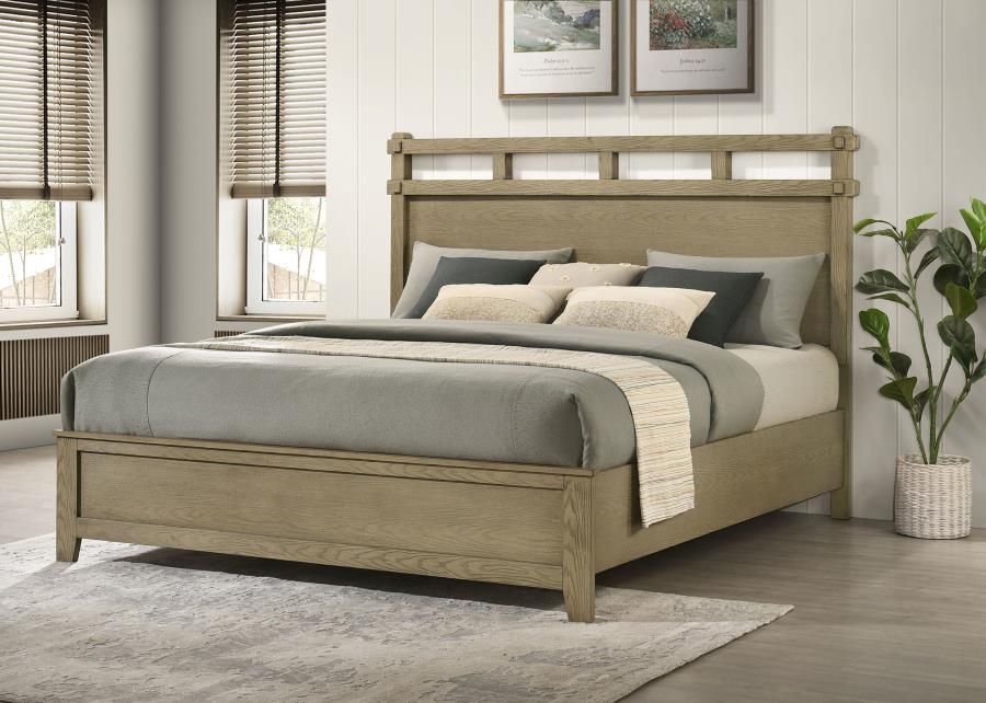 Hazlewood 61-inch Eastern King Panel Bed Vineyard Oak view 2
