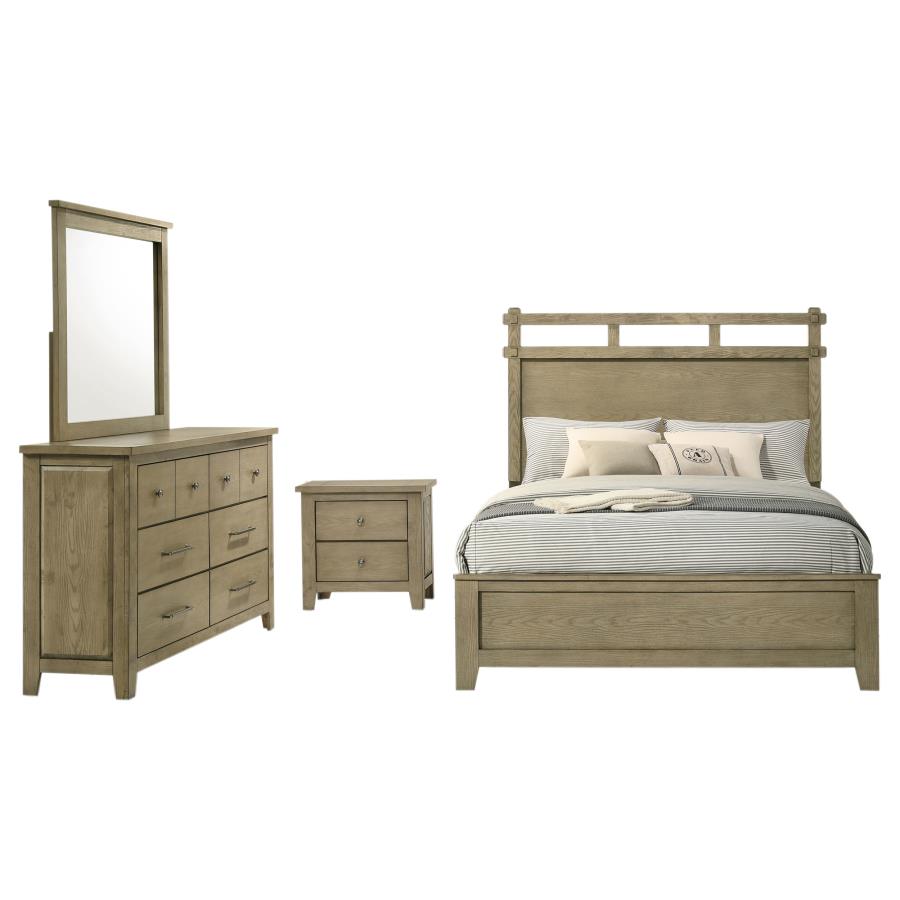 Hazlewood 4-piece Queen Bedroom Set Vineyard Oak view 2
