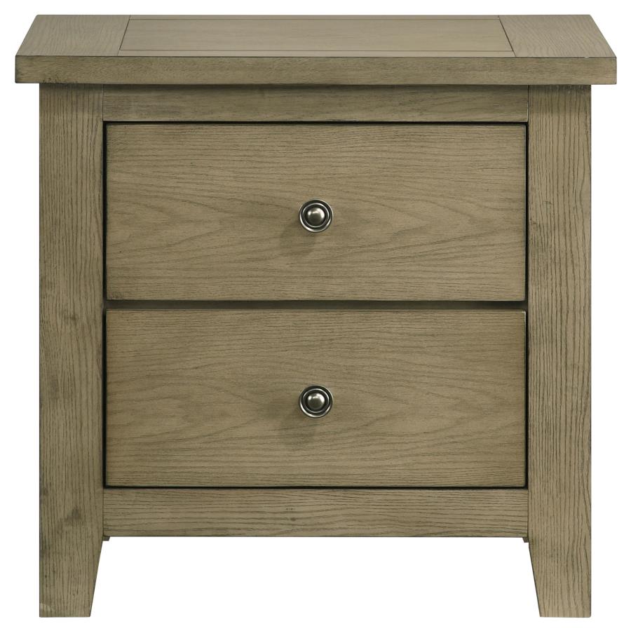 Hazlewood 2-drawer Nightstand Bedside Table Vineyard Oak view 3