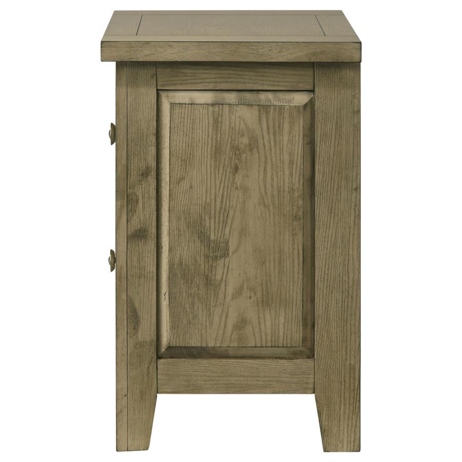 Hazlewood 2-drawer Nightstand Bedside Table Vineyard Oak view 5
