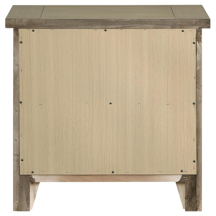 Hazlewood 2-drawer Nightstand Bedside Table Vineyard Oak view 7