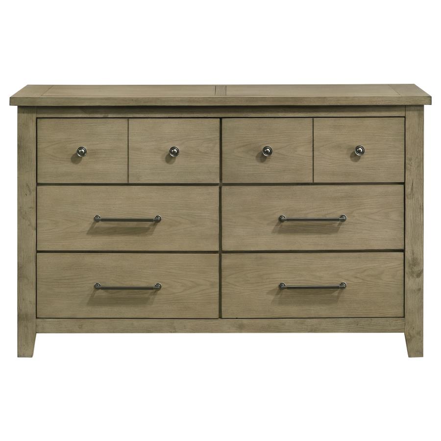Hazlewood 6-drawer Bedroom Dresser Cabinet Vineyard Oak view 3