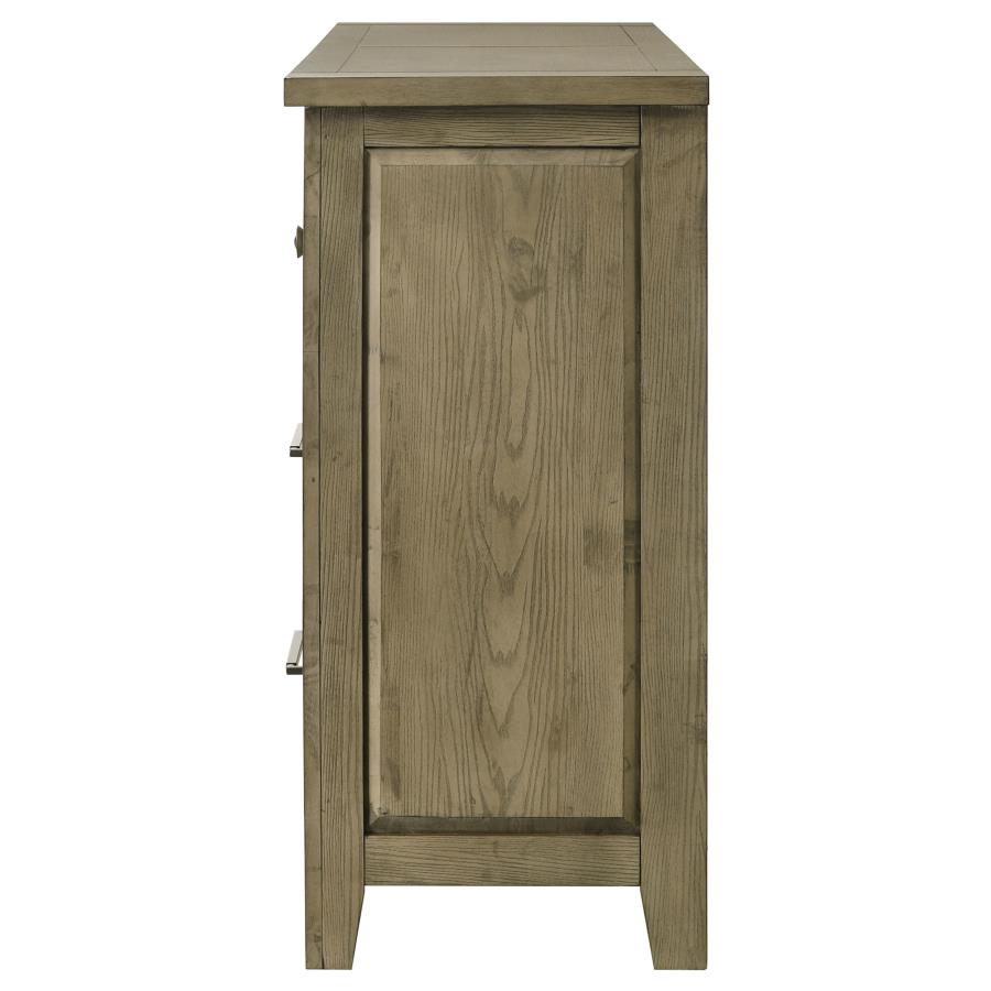 Hazlewood 6-drawer Bedroom Dresser Cabinet Vineyard Oak view 5