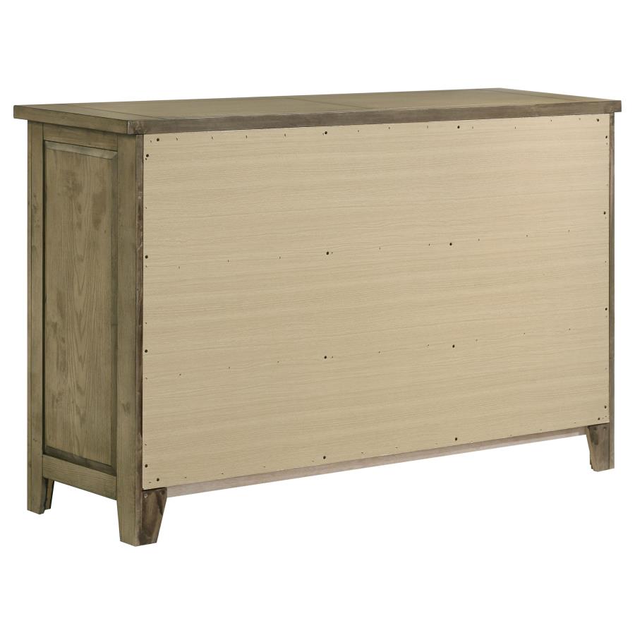 Hazlewood 6-drawer Bedroom Dresser Cabinet Vineyard Oak view 6