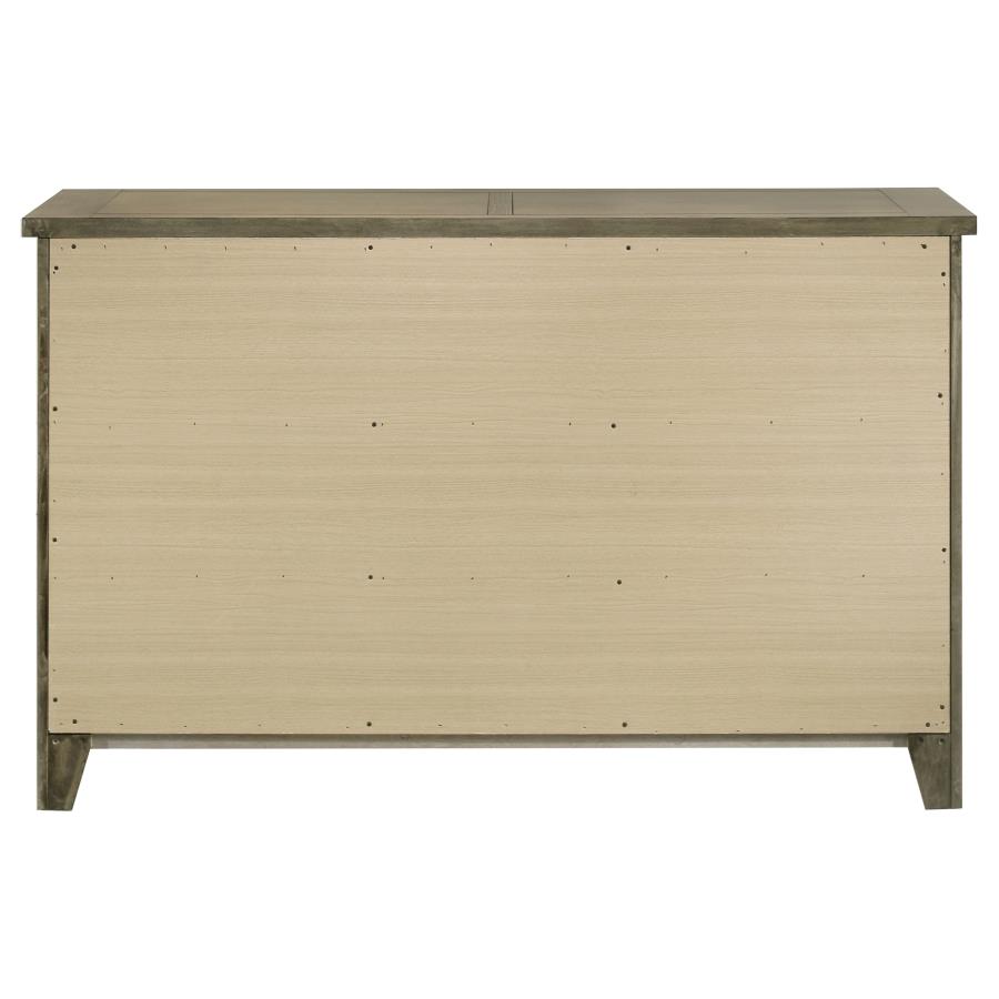 Hazlewood 6-drawer Bedroom Dresser Cabinet Vineyard Oak view 7