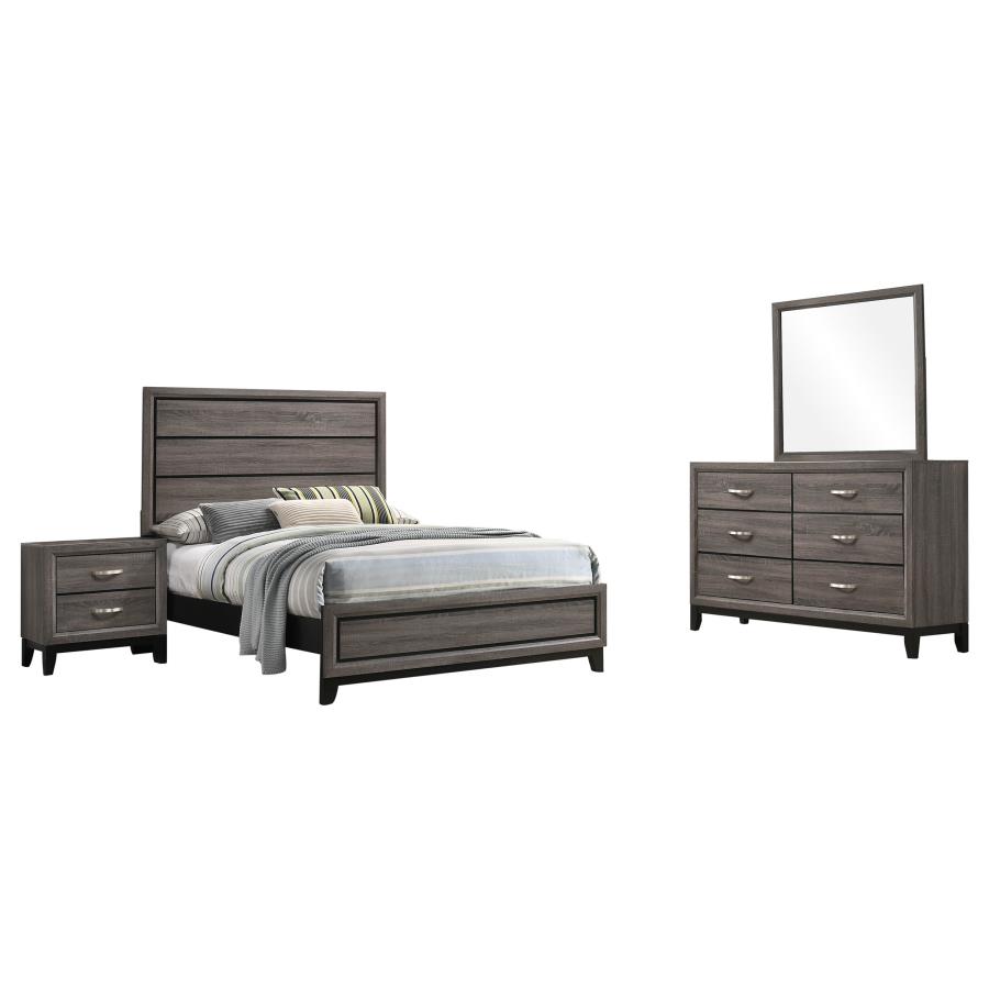 Watson Four-piece Full Bedroom Set Grey Oak view 2