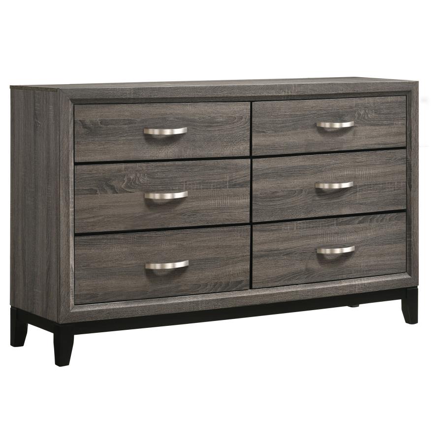 Watson Five-piece Full Bedroom Set Grey Oak view 7