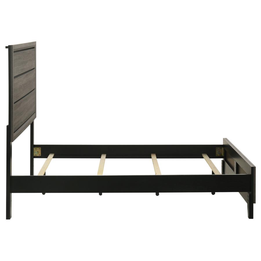 Watson Wood Full Panel Bed Grey Oak view 6