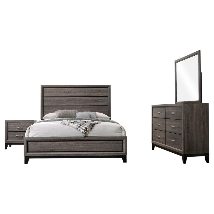 Watson Four-piece Eastern King Bedroom Set Grey Oak view 2