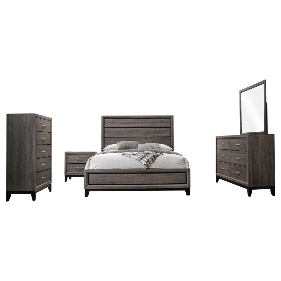 Watson Five-piece Eastern King Bedroom Set Grey Oak view 2