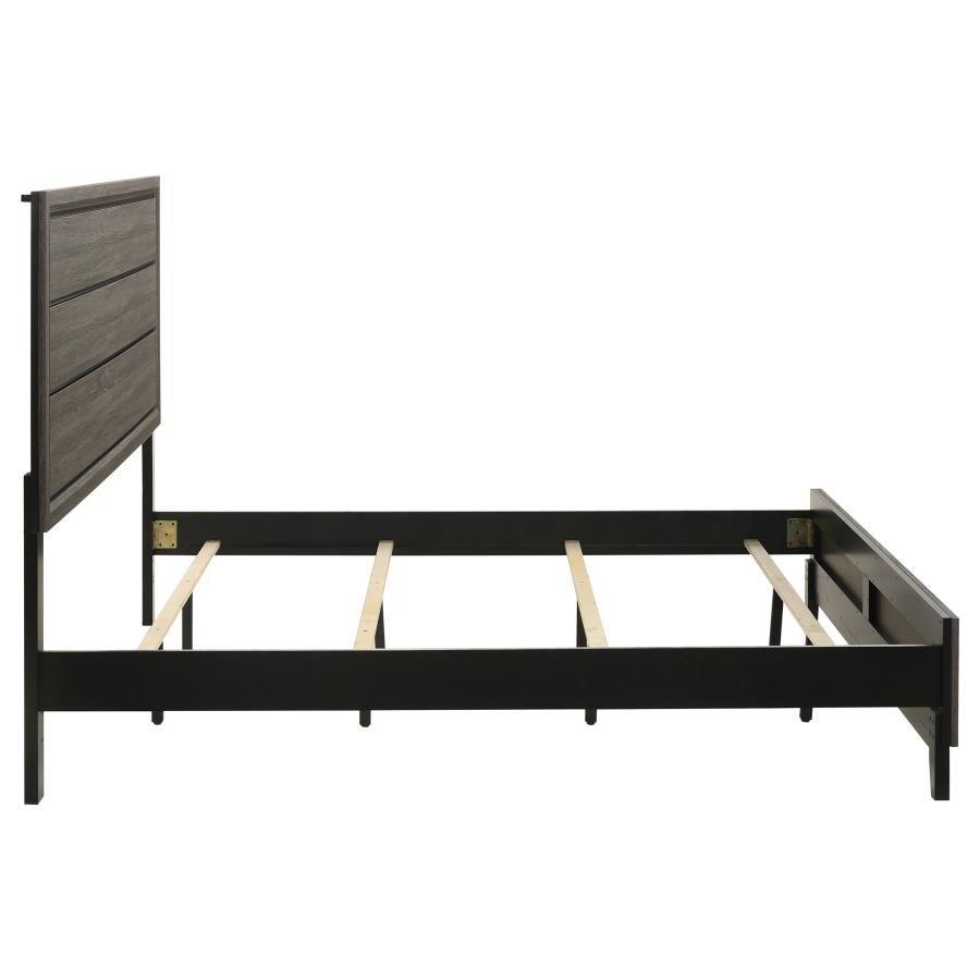 Watson Wood Eastern King Panel Bed Grey Oak view 6