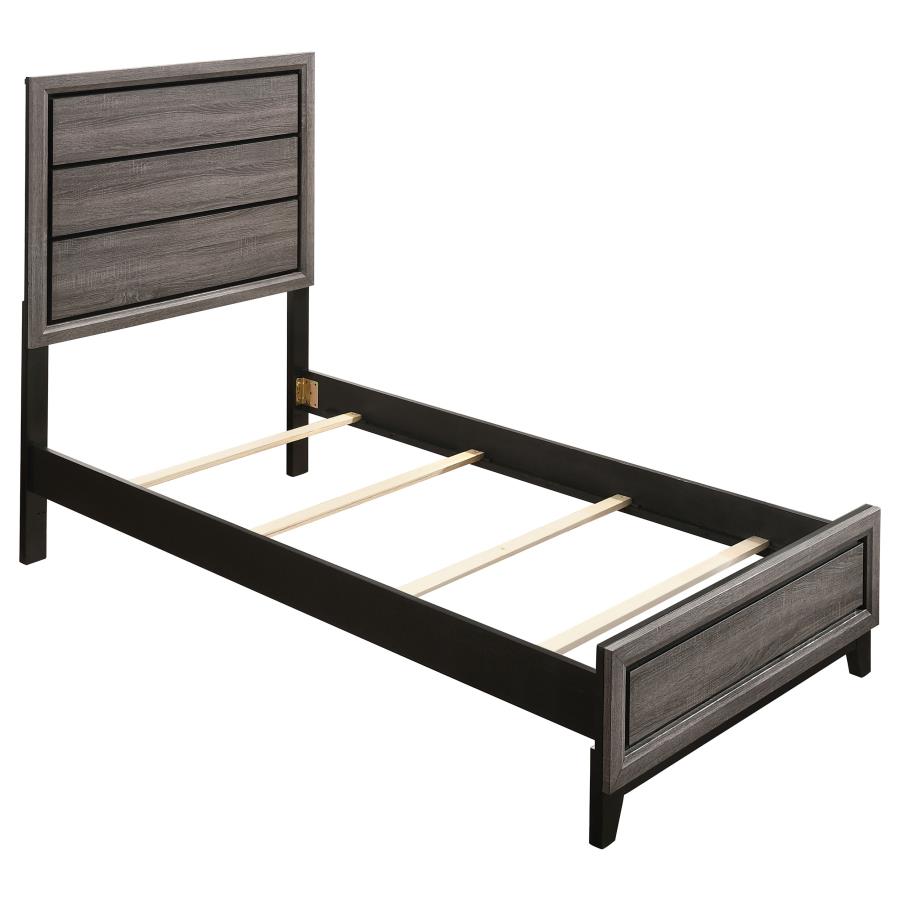 Watson Four-piece Twin Bedroom Set Grey Oak view 3