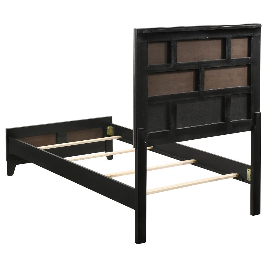 Watson Four-piece Twin Bedroom Set Grey Oak view 4