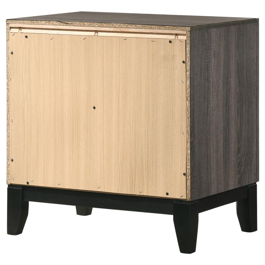 Watson 2-drawer Nightstand Grey Oak view 7
