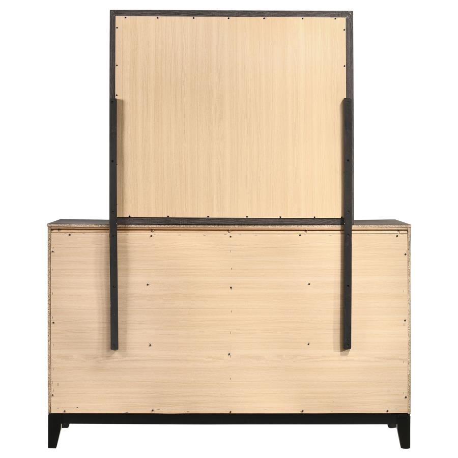 Watson 6-drawer Dresser with Mirror Grey Oak view 7