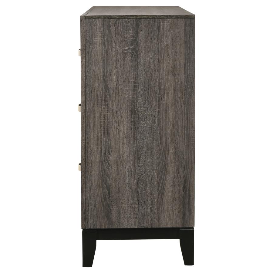 Watson 6-drawer Dresser Grey Oak view 5