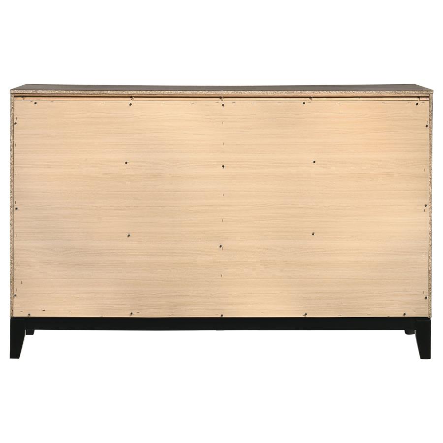 Watson 6-drawer Dresser Grey Oak view 7