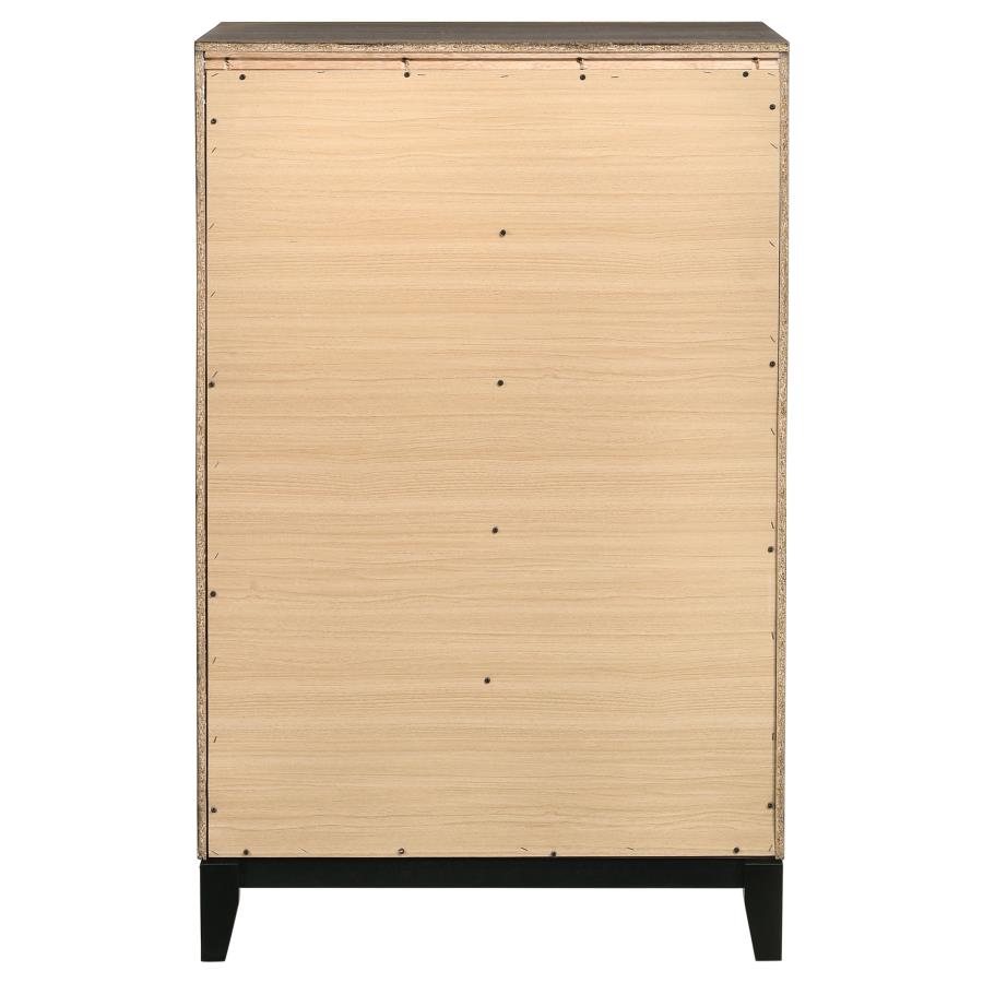 Watson 5-drawer Bedroom Chest Grey Oak view 7