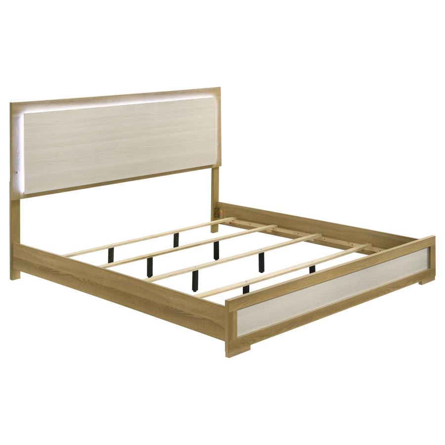 Hyland 4-piece Eastern King Bedroom Set Natural view 3