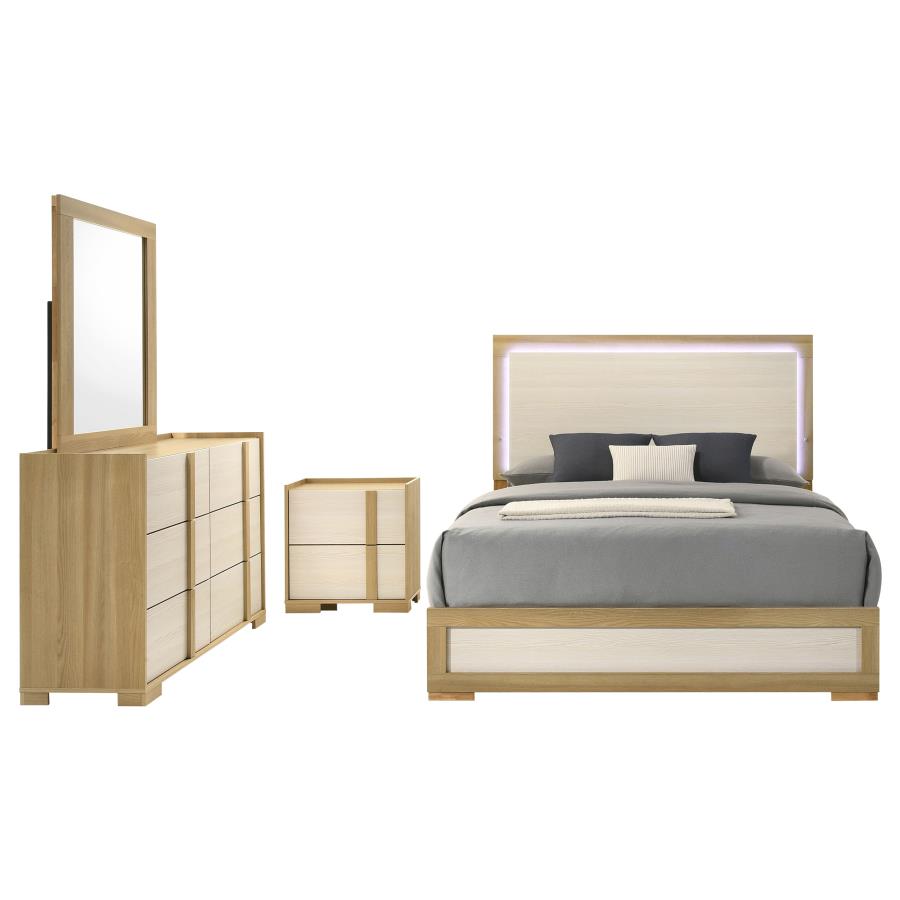 Hyland 4-piece Queen Bedroom Set Natural view 2
