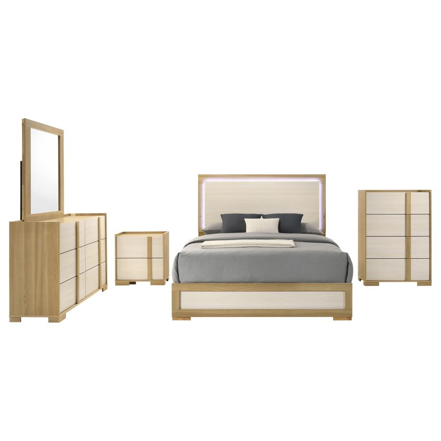 Hyland 5-piece Queen Bedroom Set Natural view 2