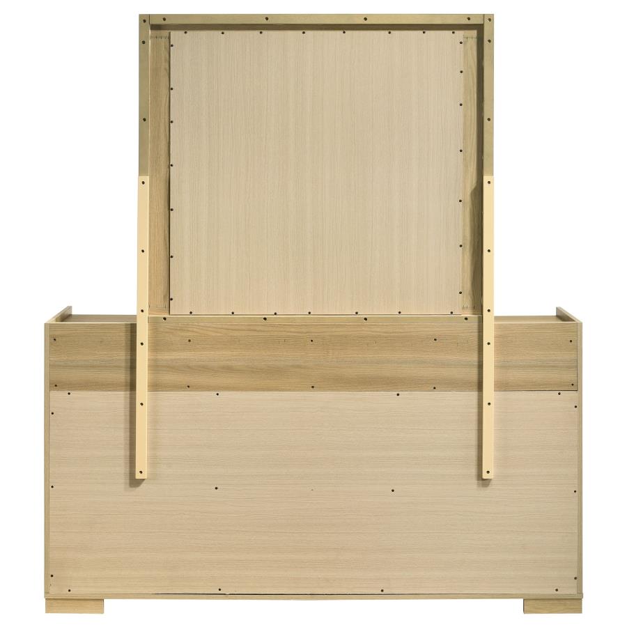 Hyland 6-drawer Dresser with Mirror Natural view 6
