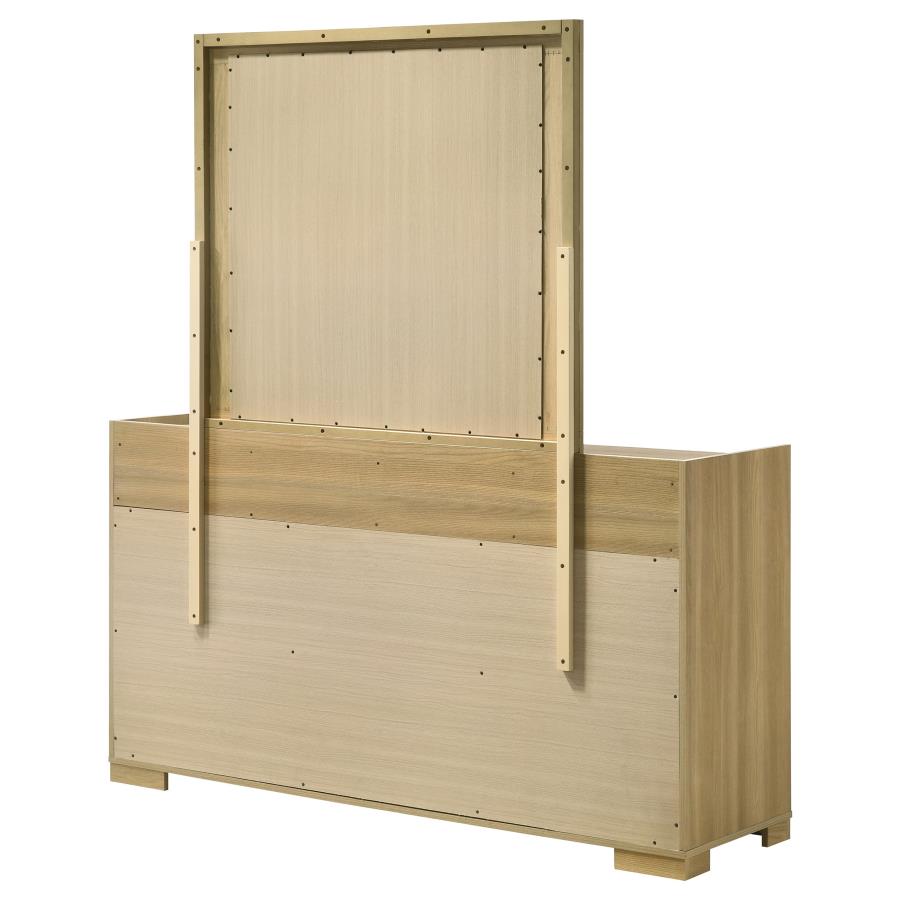 Hyland 6-drawer Dresser with Mirror Natural view 7