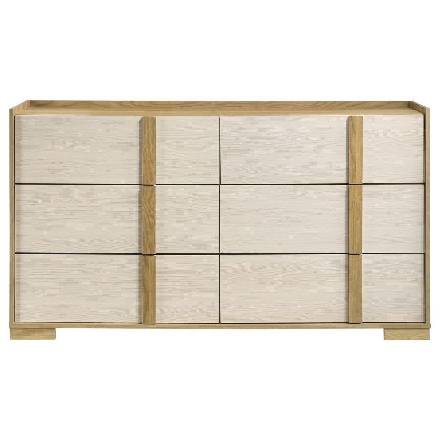 Hyland 6-drawer Dresser Natural view 3