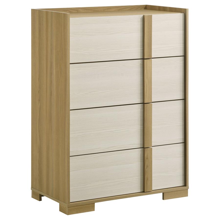 Hyland 4-drawer Chest of Drawers Natural — Bedroom Furniture