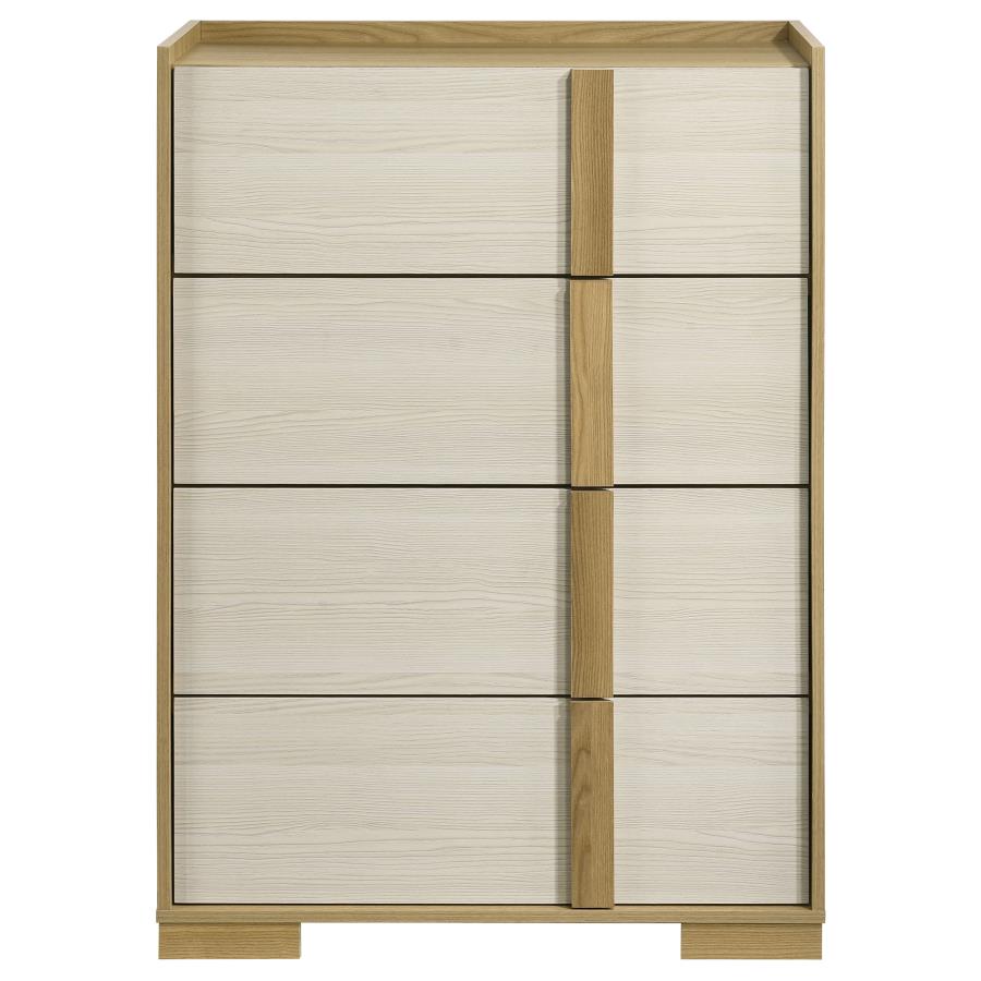 Hyland 4-drawer Chest of Drawers Natural view 3