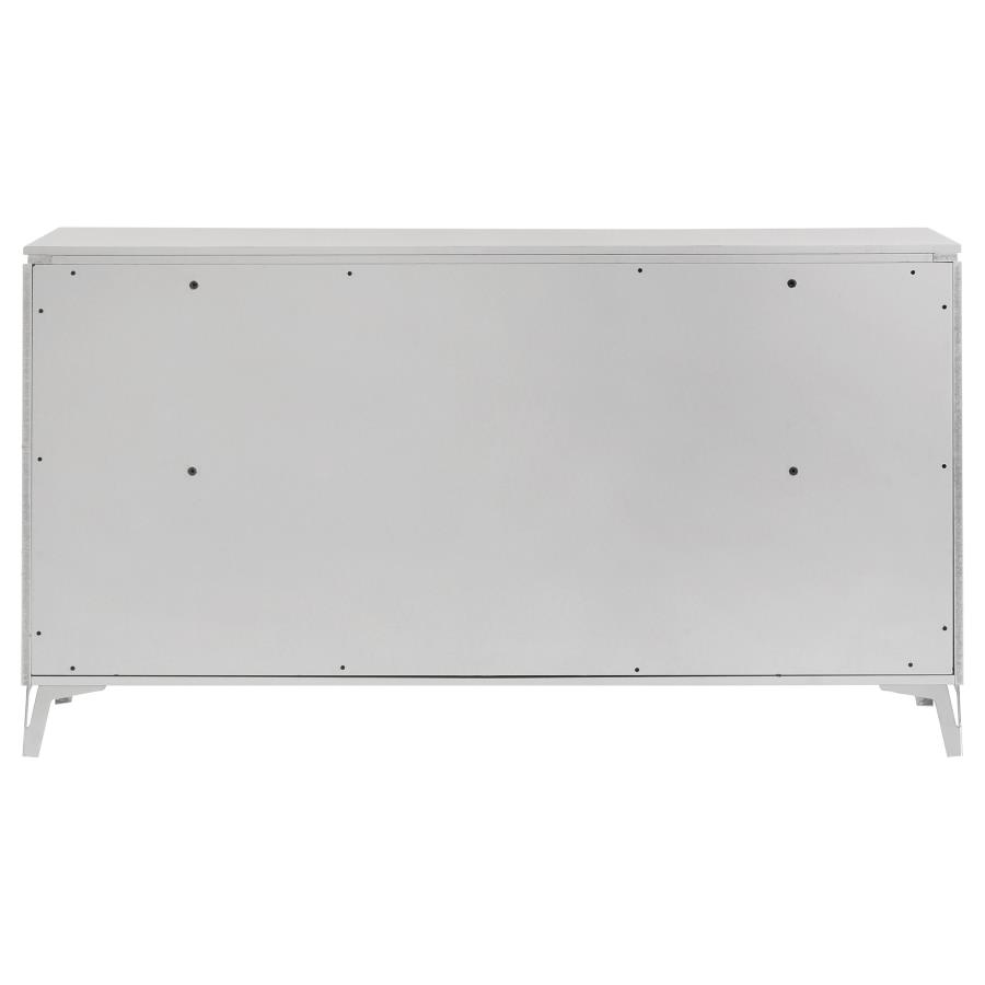 Cassia 6-drawer Bedroom Dresser Cabinet White High Gloss view 5