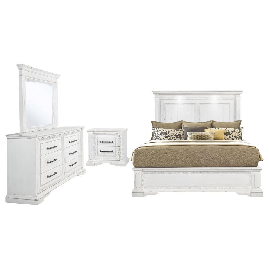 McKinney 4-piece Queen Bedroom Set Vintage White view 2