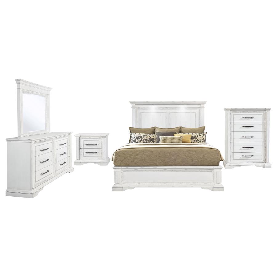 McKinney 5-piece Queen Bedroom Set Vintage White view 2
